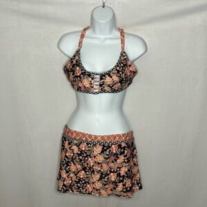 Swim System Floral Bikini Set size Large DD